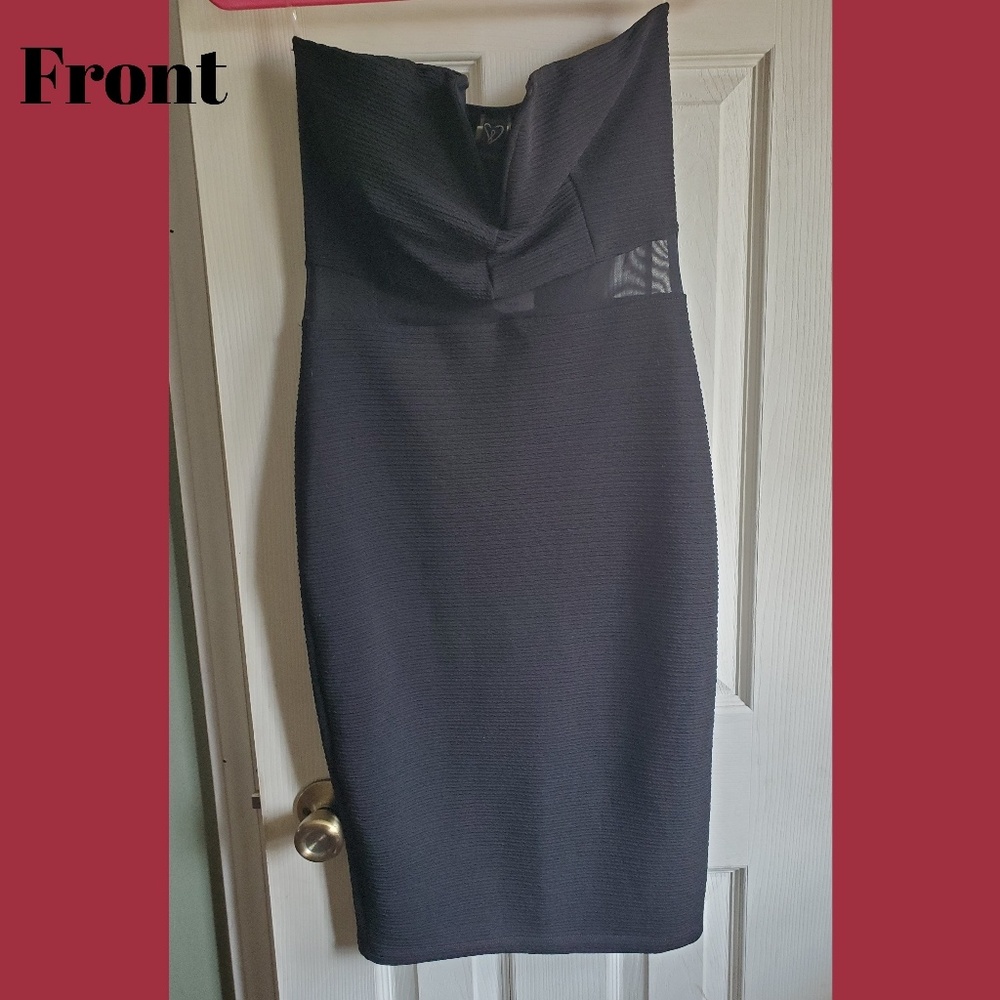 WINDSOR BLACK MIDI DRESS